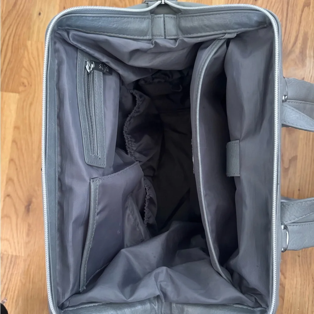 BEIS Gray Baby Bag Backpack